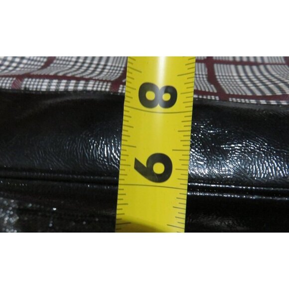 Coach 2014 Peyton Glen Plaid Printed Dome Cora Leather Satchel & Matching Wallet - Picture 15 of 16